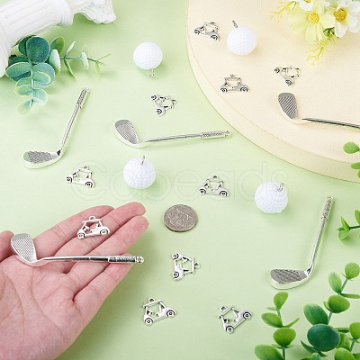 20Pcs 2 Styles Tibetan Style Alloy Pendants FIND-TA0010-94-1