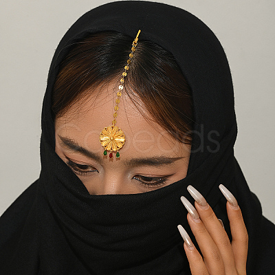 Brass Hair Bobby Pins Indian Forehead Chains DY8155-1