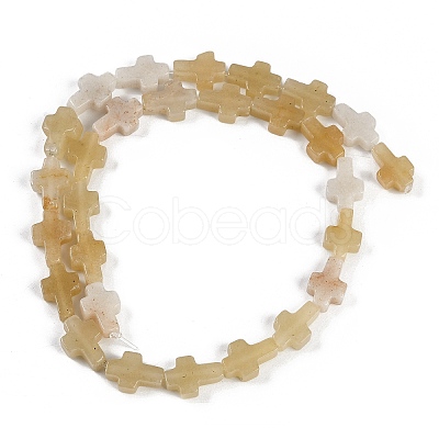 Natural Topaz Jade Beads Strands G-I369-A10-01-1