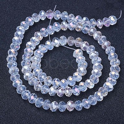 Electroplate Glass Beads Strands EGLA-A034-T6mm-B02-1