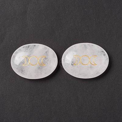 Natural Quartz Crystal Healing Massage Palm Stones G-E579-03F-1