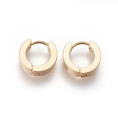 304 Stainless Steel Huggie Hoop Earrings X-EJEW-O087-09A-1