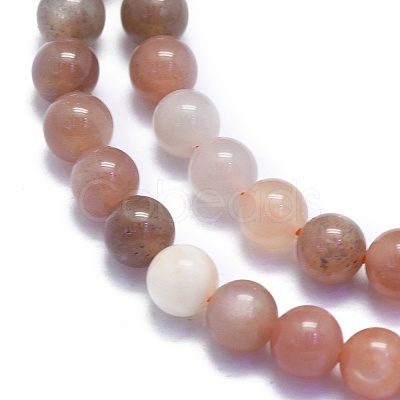 Natural Sunstone Beads Strands G-K310-C08-8mm-1