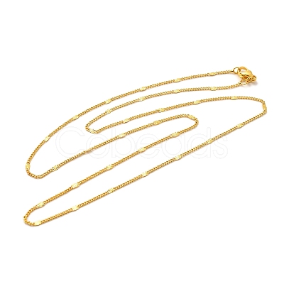 2mm Rack Plating Brass Twisted Chain Necklaces for Women Men MAK-L044-61G-1
