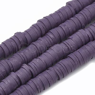 Handmade Polymer Clay Beads X-CLAY-R067-6.0mm-04-1