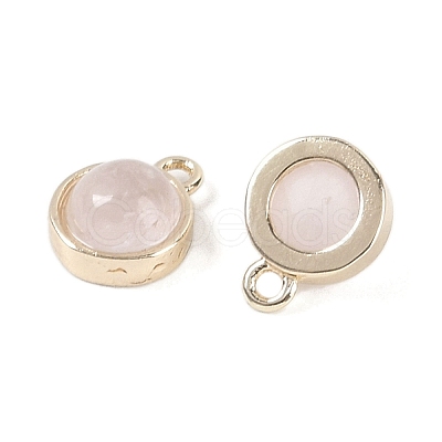 Natural Rose Quartz Pendants G-K372-03G-12-1