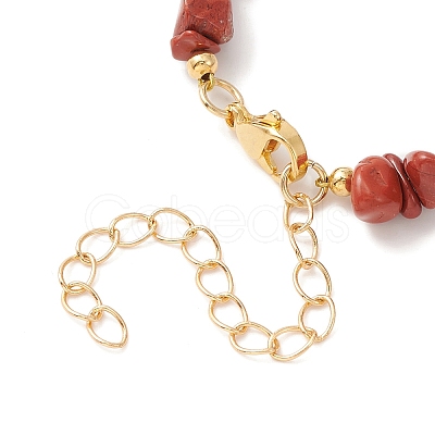 Natural Mixed Gemstone & Pearl & Shell Beaded Chains Necklace NJEW-JN04346-1