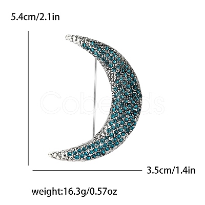 Alloy Rhinestone Brooch for Backpack Clothes PW-WGA54C8-02-1