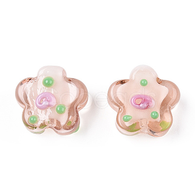 Handmade Bumpy Lampwork Beads LAMP-N024-04F-1