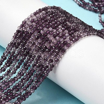 Transparent Glass Beads Strands X-GLAA-H027-01A-1