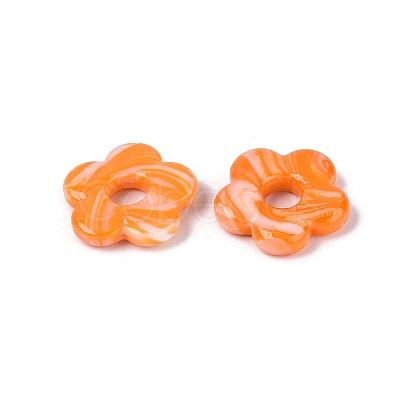 Two Tone Handmade Lampwork European Beads LAMP-N024-39-01F-1