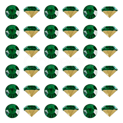 1 Bag Pointed Back Glass Rhinestone Cabochons RGLA-TADJ0001-01A-05-1