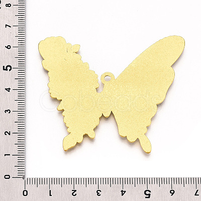 Rack Plating Alloy Enamel Big Pendants ENAM-N056-398D-G-1