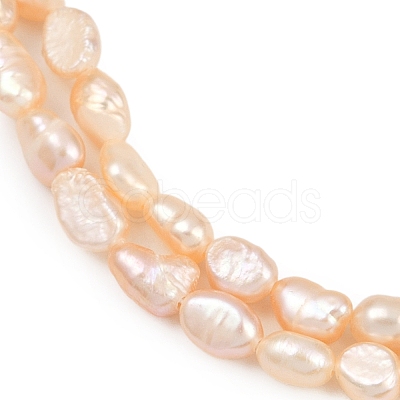 Natural Cultured Freshwater Pearl Beads Strands PEAR-P064-20G-03D-1