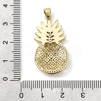 Brass Micro Pave Cubic Zirconia Pendants KK-H267-008B-G-1