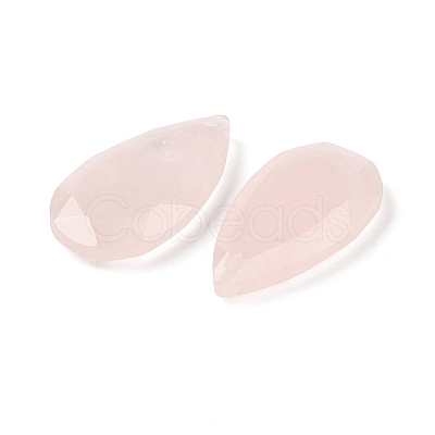 Natural Rose Quartz Pendants G-M440-01E-1