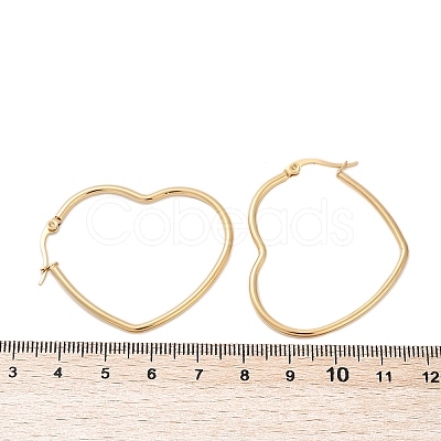 201 Stainless Steel Hoop Earrings EJEW-A052-12A-1