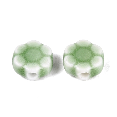 Vintage Handmade Porcelain Beads PORC-N013-25-15-1