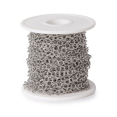 Tarnish Resistant 304 Stainless Steel Rolo Chains CHS-E016-02B-P-1