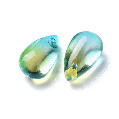 Transparent Glass Charms X-GLAA-O017-01C-1