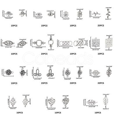 Tibetan Style Alloy Links connectors TIBE-PH0005-14AS-1