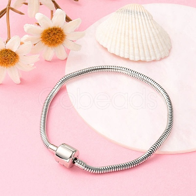 304 Stainless Steel European Style Bracelets for Jewelry Making BJEW-YW0001-07-1