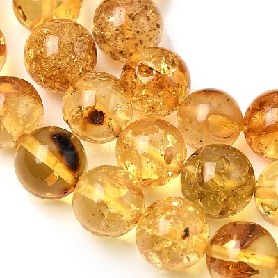 Natural Amber Beads Strands G-K376-H03-02-1