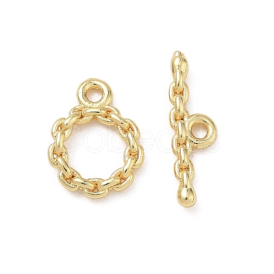 Brass Toggle Clasp KK-D289-53B-G-1