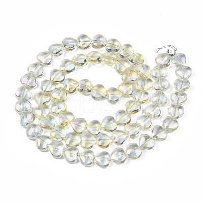 Electroplate Glass Beads Strands EGLA-S188-14-B02-1