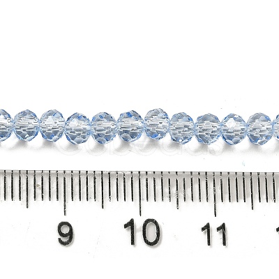 Transparent Baking Paint Glass Beads Strands DGLA-A034-T4mm-D13-1