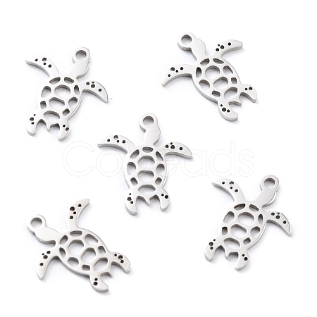 Non-Tarnish 201 Stainless Steel Charms STAS-D176-04P-1