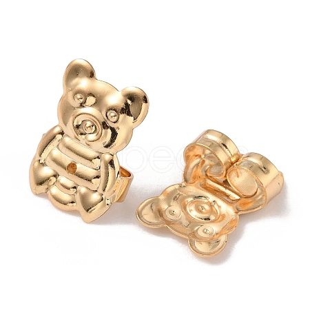 Brass Ear Nuts FIND-WH0133-06G-1