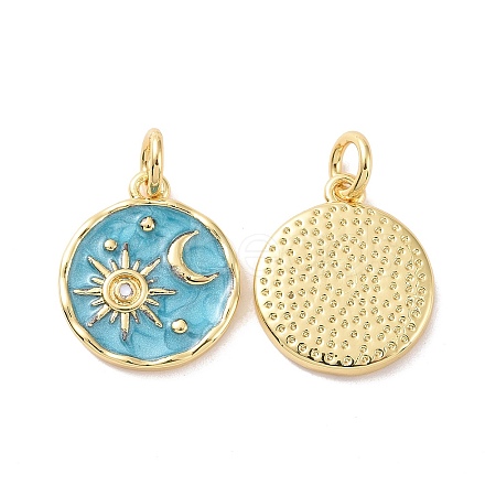 Rack Plating Brass Pendants X-KK-C004-02G-1