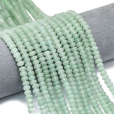 Natural Green Aventurine Beads Strands G-P575-A02-6x4mm-04-1
