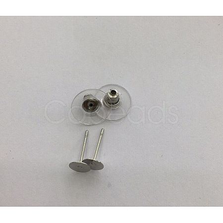 Non-Tarnish 304 Stainless Steel Stud Earring Findings X-STAS-I069-42-1