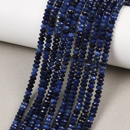Natural Sodalite Beads Strands G-B175-A09-2x4mm-1