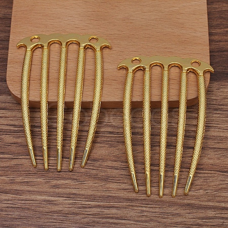 Alloy Hair Comb Findings OHAR-PW0001-426G-1