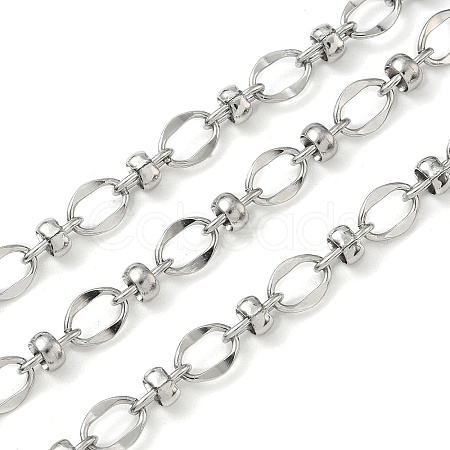 304 Stainless Steel Oval Link Chains CHS-C020-03P-1