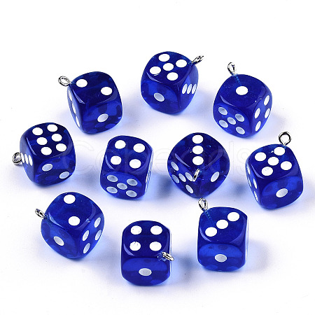 Transparent Epoxy Resin Pendants CRES-N025-12A-A01-1