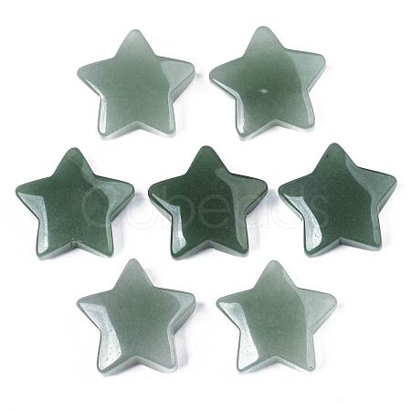 Natural Green Aventurine Star Shaped Worry Stones G-T132-002A-07-1