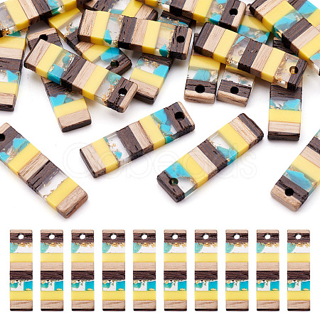 Translucent Resin & Walnut Wood Pendants RESI-TAC0017-47-A05-1