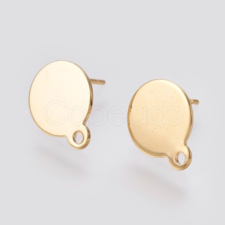304 Stainless Steel Stud Earring Findings X-STAS-D445-150G-1