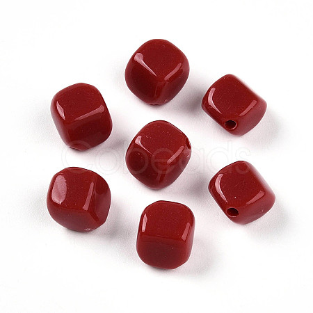 Opaque Acrylic Beads SACR-T017-36A-1