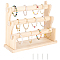 3-Tier Assembled Wood Bracelets/Bangles Display Riser Stands, Bracelets Organizer Holder, Bisque, Finish Product: 11.7x33x26.5cm, about 10pcs/set