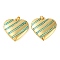 Rack Plating Brass Locket Pendant, with Enamel, Long-Lasting Plated, Heart, Real 18K Gold Plated, Teal, 29x28.5x6.5mm, Hole: 5.5x3.5mm, Inner Diameter: 16.5x21mm