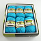 Soft Baby Yarns, with Bamboo Fibre and Silk, Deep Sky Blue, 1mm, about 140m/roll, 50g/roll, 6rolls/box