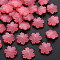 Imitation Jelly Acrylic Beads, Faceted, Snowflake, Salmon, 15x14x6mm, Hole: 1.6mm, about 970pcs/500g