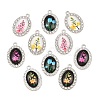 Zinc Alloy Resin Pendants RE-CBA4818-01P-1