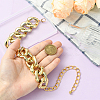 1Pc Aluminum Chunky Cuban Link Chain Choker Necklaces for Women NJEW-SP0001-11LG-4