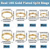300Pcs 8 Styles Stainless Steel Split Rings STAS-BBC0008-88-2